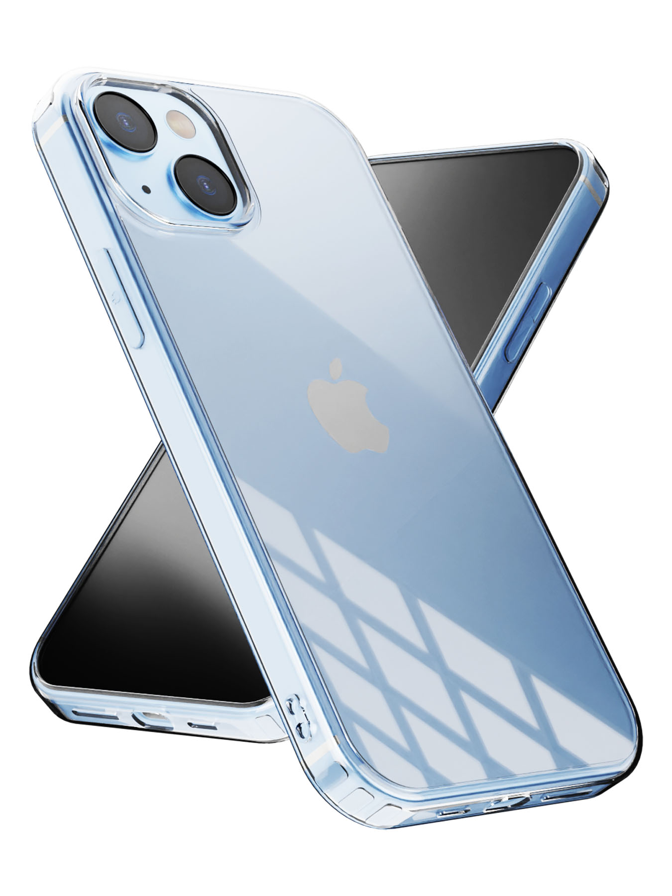 Чехол Mcover для iPhone 15, противоударный, Прозрачный