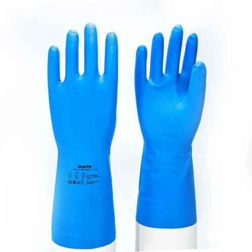 Перчатки SCAFFA Практик для защиты от химических воздействий размер 7 перчатки нитриловые одноразовые 40шт s m