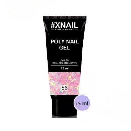 

Полигель Xnail, «XL блестки» №56