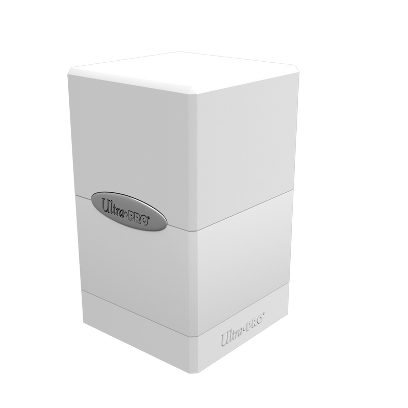 Коробочка Ultra Pro Satin Tower Arctic White для карт MTG Pokemon apple watch ultra 2 gps cellular 49mm корпус титан белый ip6x