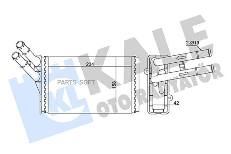 Радиатор Отопителя KALE 347370