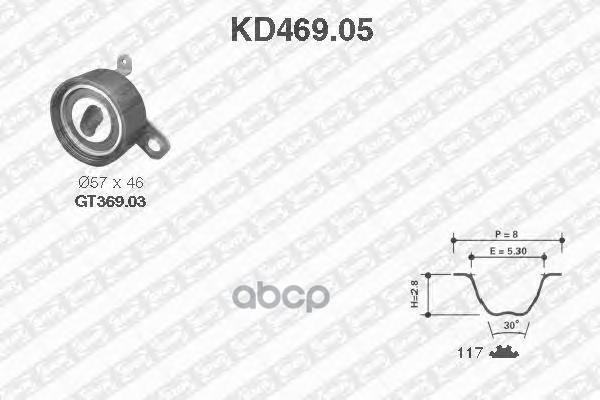 фото Ремень грм snr kd46905 ntn-snr