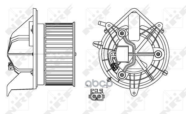 

Моторчик Печки Mini Cooper 200611-201202 NRF арт. 34157