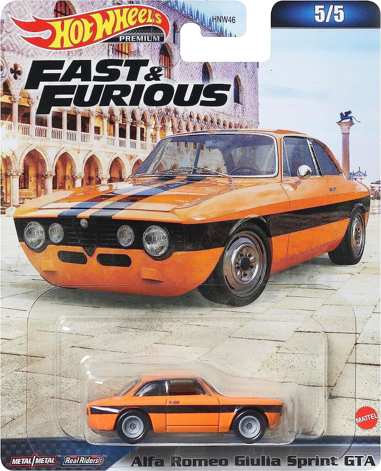 

Машинка Hot Wheels Fast&Furious Alfa Romeo Giulia Sprint GTA HNW46/HKD29, HNW46/HKD29
