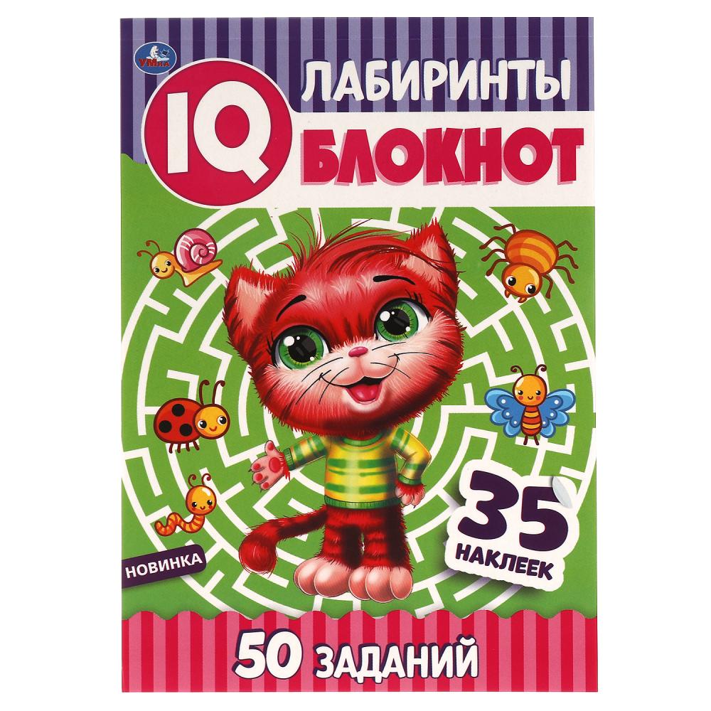 

Умный блокнот IQ Лабиринты, 64 стр. + 35 наклеек. УМка 978-5-506-06138-0