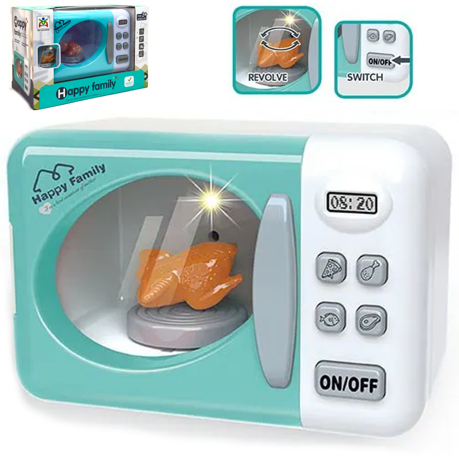 фото Детская микроволновая печь playsmart с подсветкой, 110459