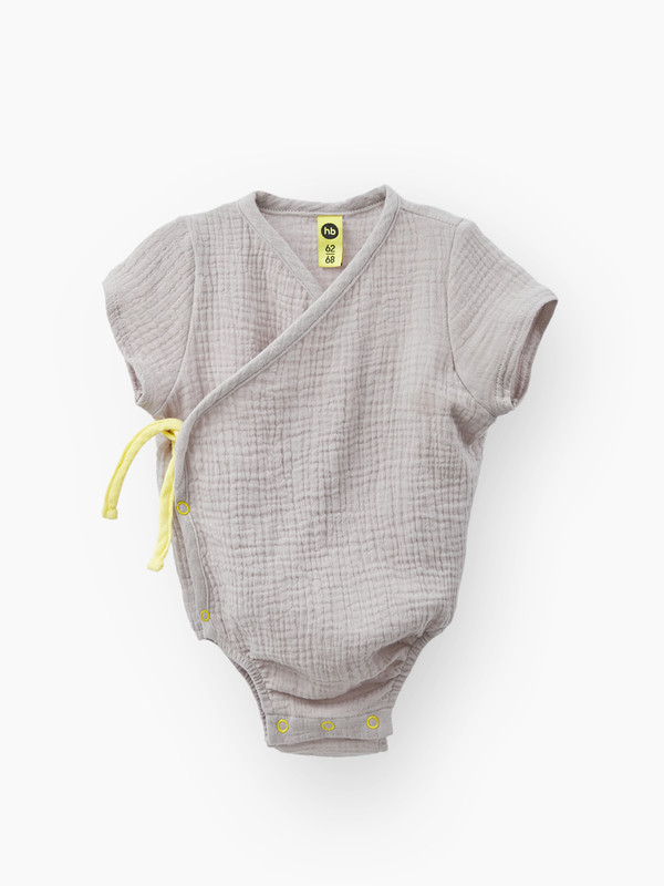 Боди детское Happy Baby 88127 цв. серый р. 74