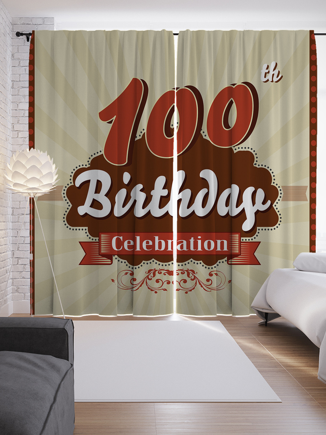 

Шторы JoyArty с фотопечатью "Рамка столетия" из сатена, 290х265 см, Рамка столетия