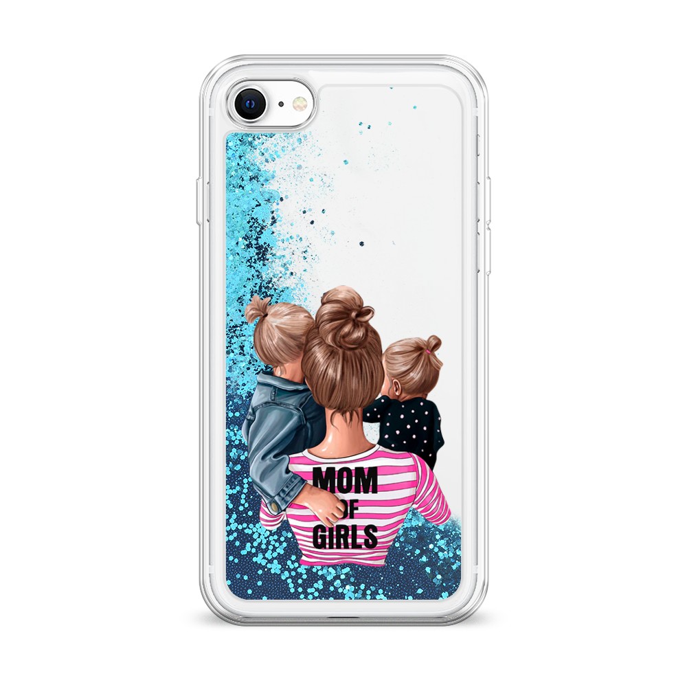 

Чехол Awog на Apple iPhone SE 2020 / Айфон SE 2020 "Mom of Girls", Разноцветный, 12493-1