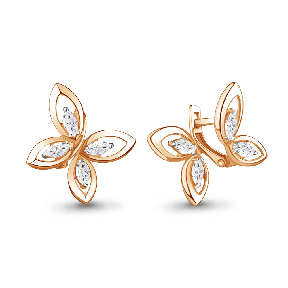 

Серьги из серебра с фианитом Aquamarine 48525_925_з, 48525_925_з