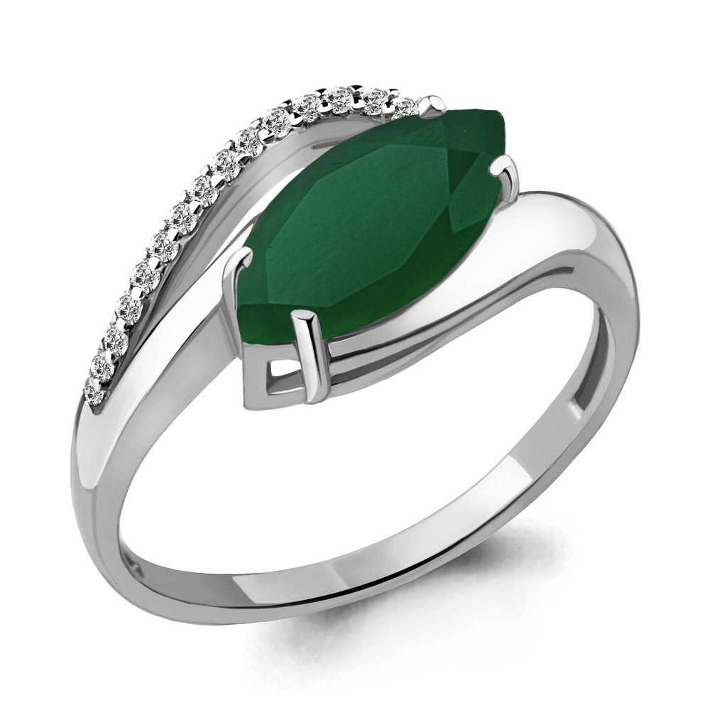 

Кольцо из серебра с агатом р. , Aquamarine 6575809А_925_р, 6575809А_925_р