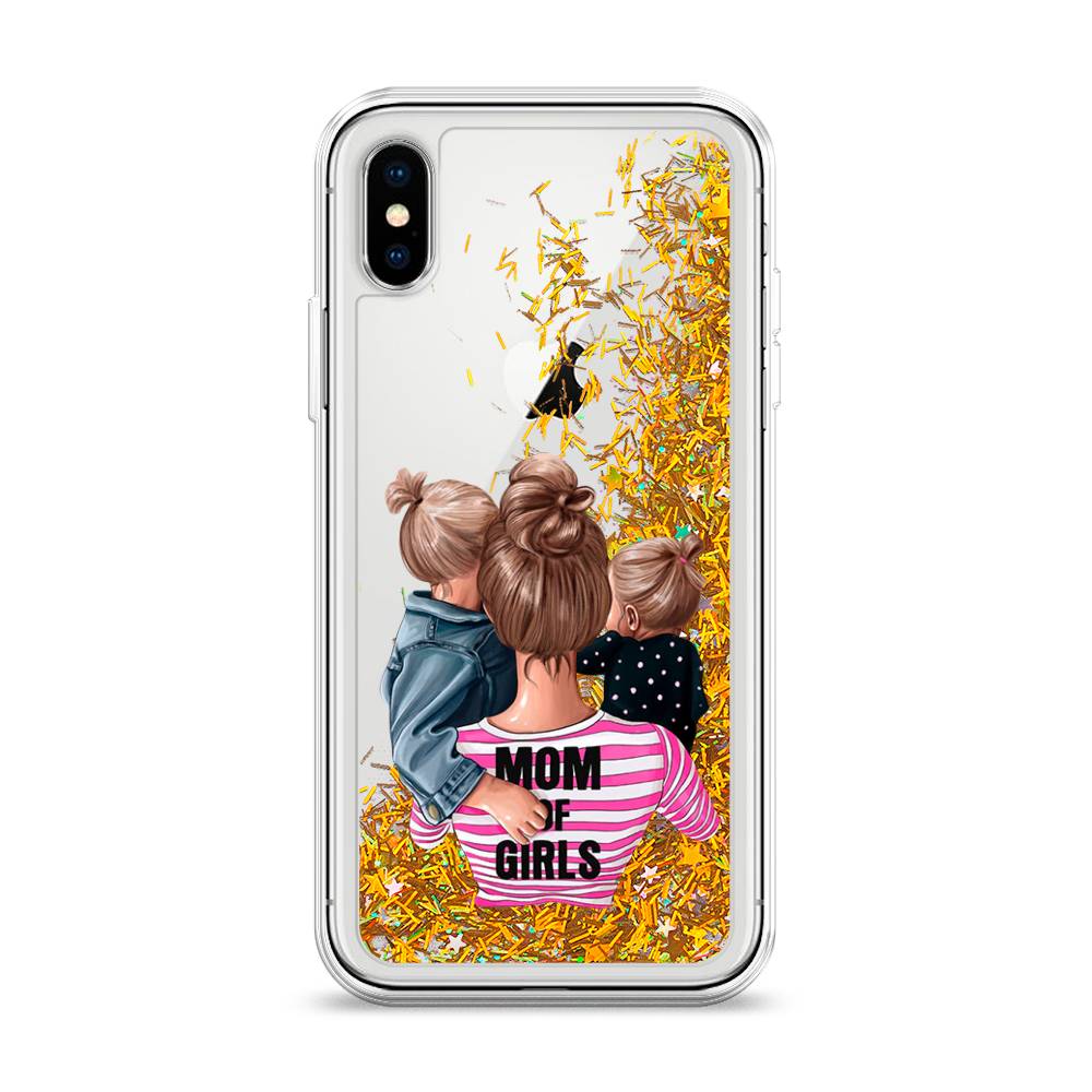 

Чехол Awog на Apple iPhone XS (10S) / Айфон XS (10S) "Mom of Girls", 11890-1