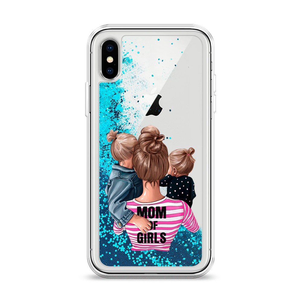 

Чехол Awog на Apple iPhone XS (10S) / Айфон XS (10S) "Mom of Girls", Разноцветный, 11893-1