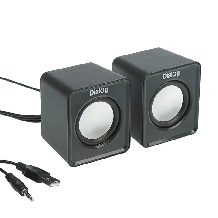 

Колонки компьютерные Dialog Colibri AC-02UР черные, Черный