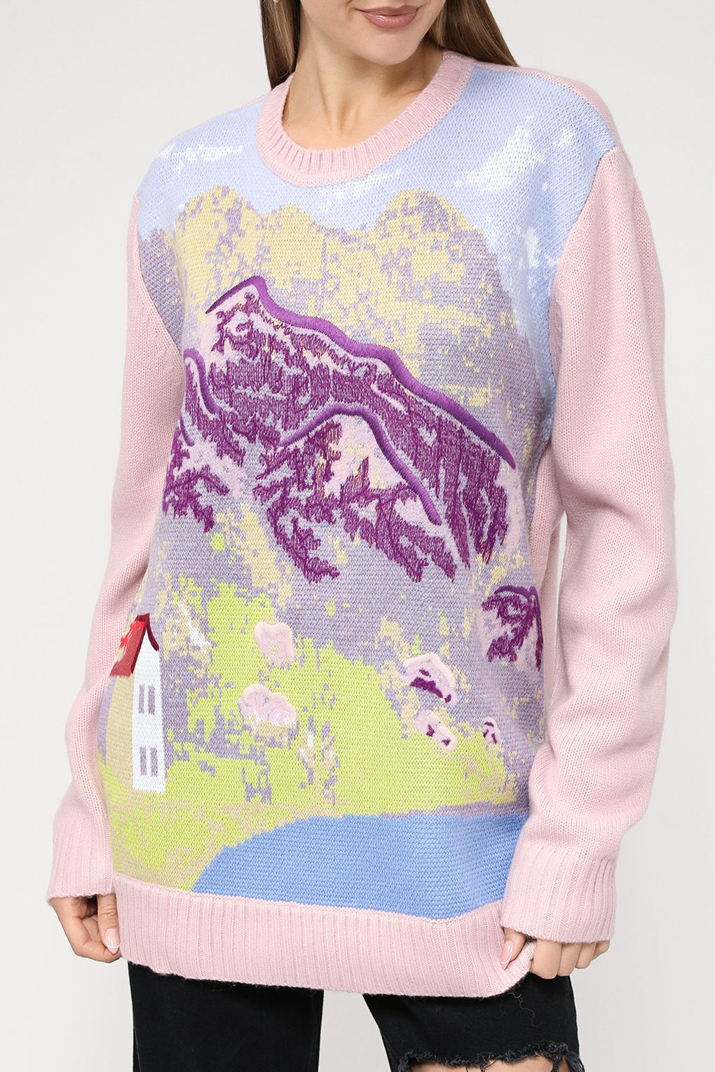 

Джемпер женский Desigual 23WWJF30 разноцветный S, 23WWJF30