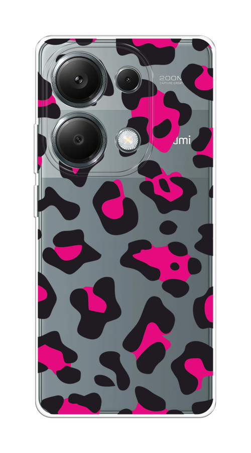 

Чехол на Poco M6 Pro 4G "Pink cow spots", Черный;розовый, 321750-1