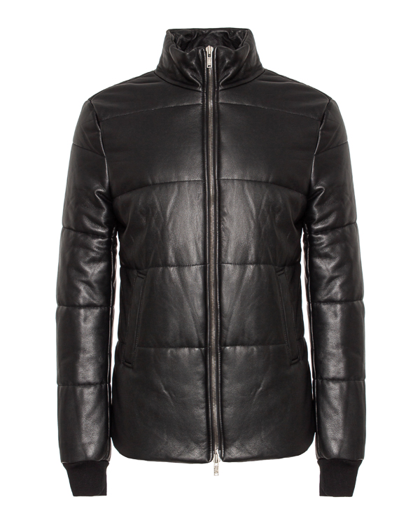 Кожаная куртка мужская 10sei0otto 98T черная XL