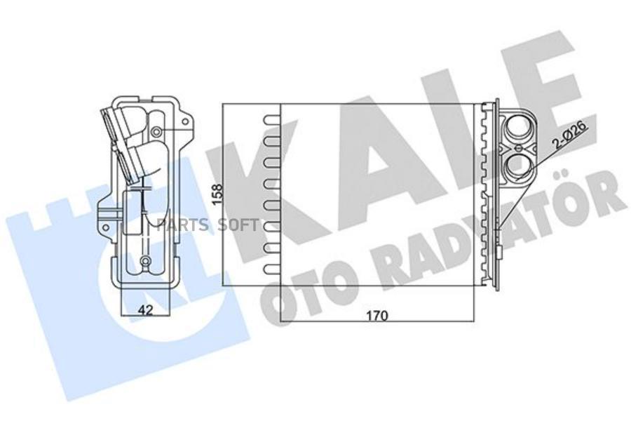

Радиатор Отопителя KALE 346415