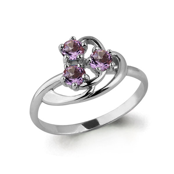 

Кольцо из серебра с аметистом р.  Aquamarine 6576204_925_р, 6576204_925_р