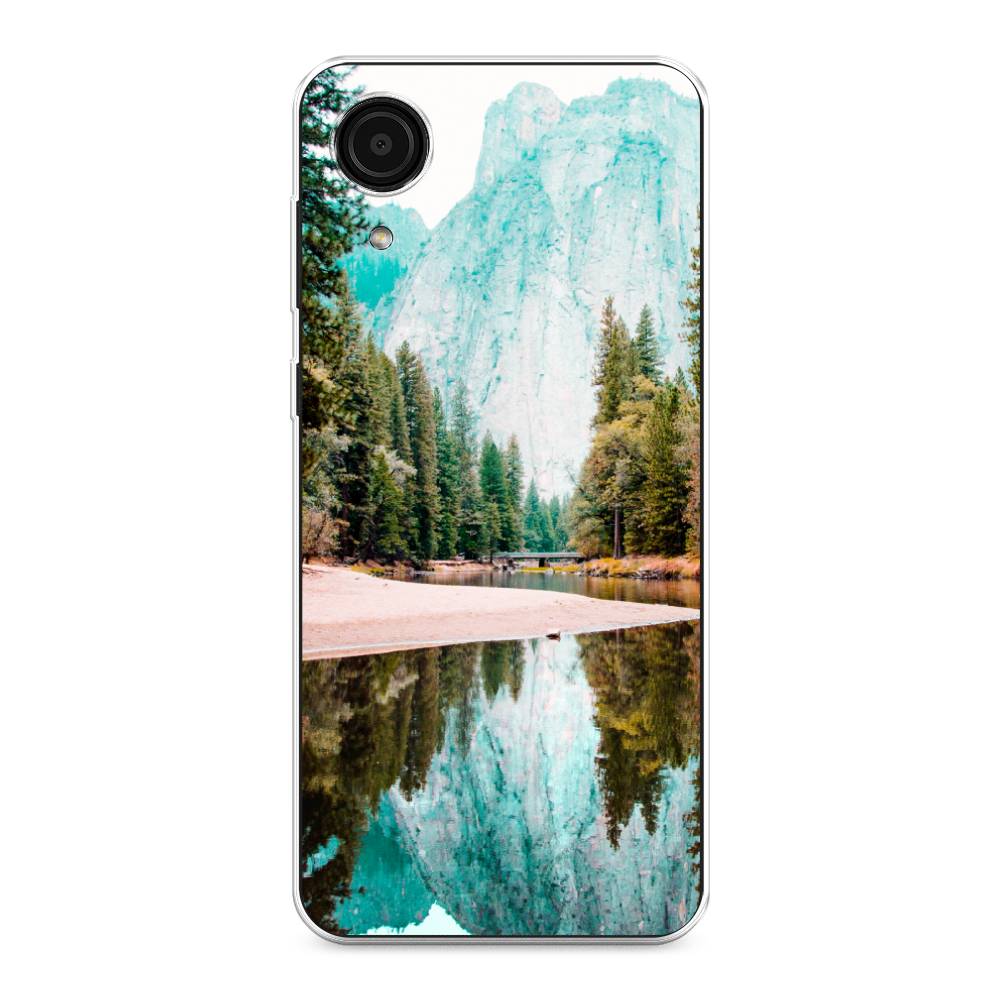 

Чехол Awog на Samsung Galaxy A03 Core / Самсунг A03 Core "Горы 11", Зеленый;голубой, 2104750-4