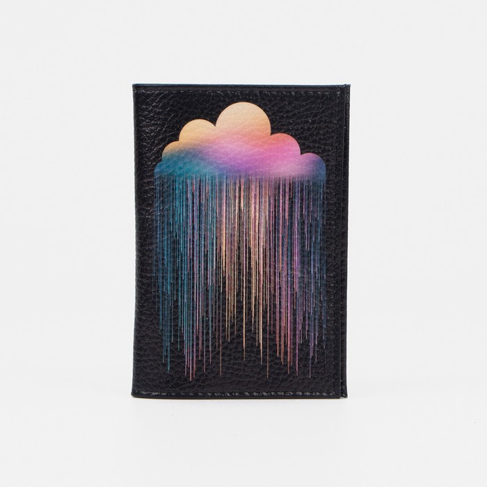 

Обложка для паспорта унисекс 5243241 чёрная, Черный, 5243241