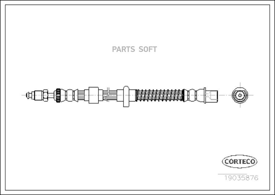 

Шланг тормозной системы Corteco 19035876