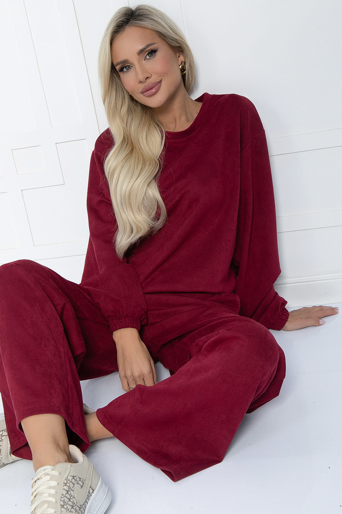 

Костюм женский LT Collection Бэрри бордовый 50 RU, Бэрри