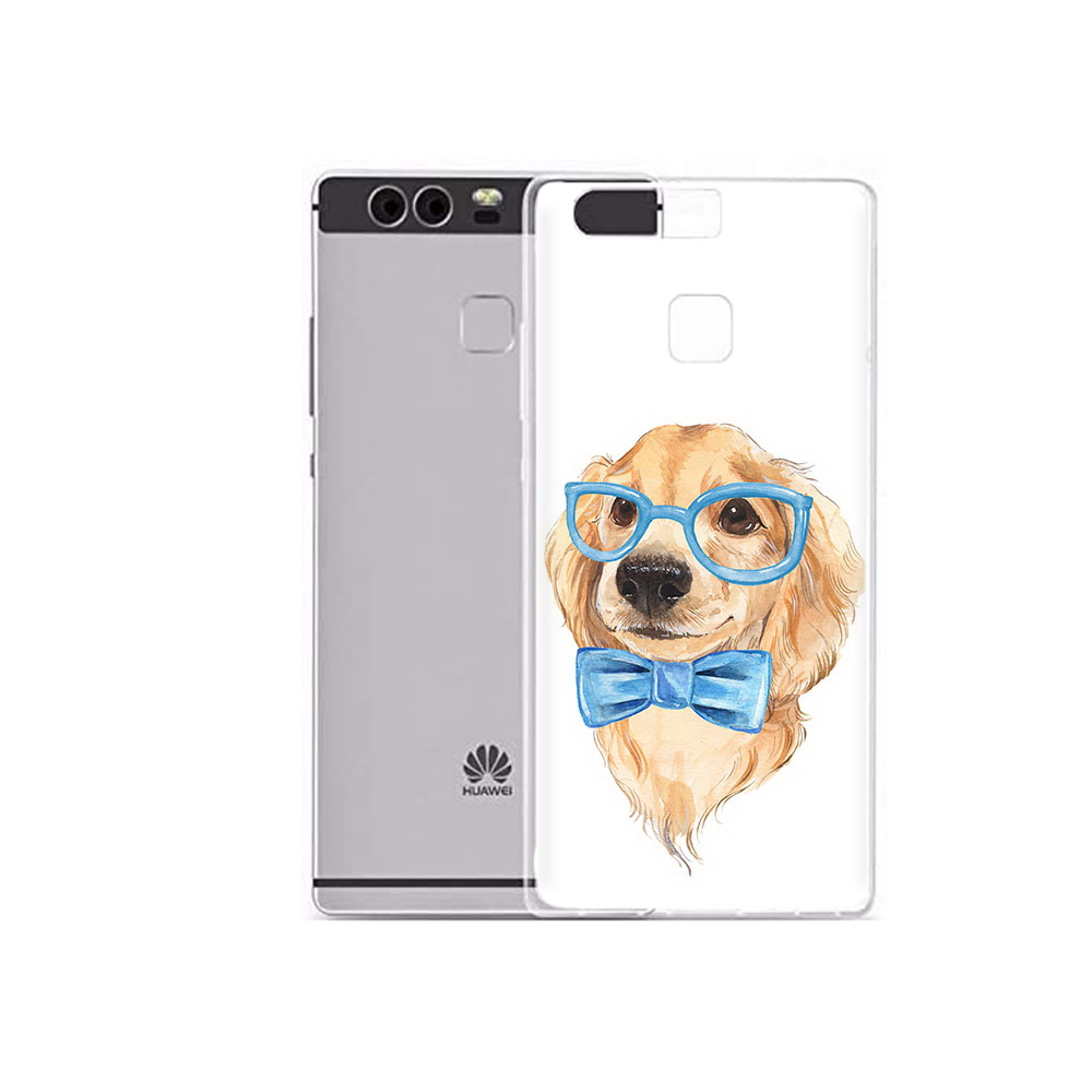 

Чехол MyPads Tocco для Huawei P9 Plus Собака интеллигент (PT31455.54.159), Прозрачный, Tocco