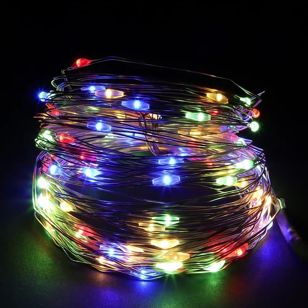 

Светодиодная нить Merry Christmas 16523-1 10 м разноцветный/RGB