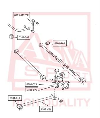 

Сайлентблок ASVA 0101-166