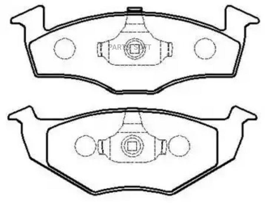 

Колодки тормозные дисковые SEAT: Toledo \ VW: Golf, Vento, polo 1шт HSB HP9464