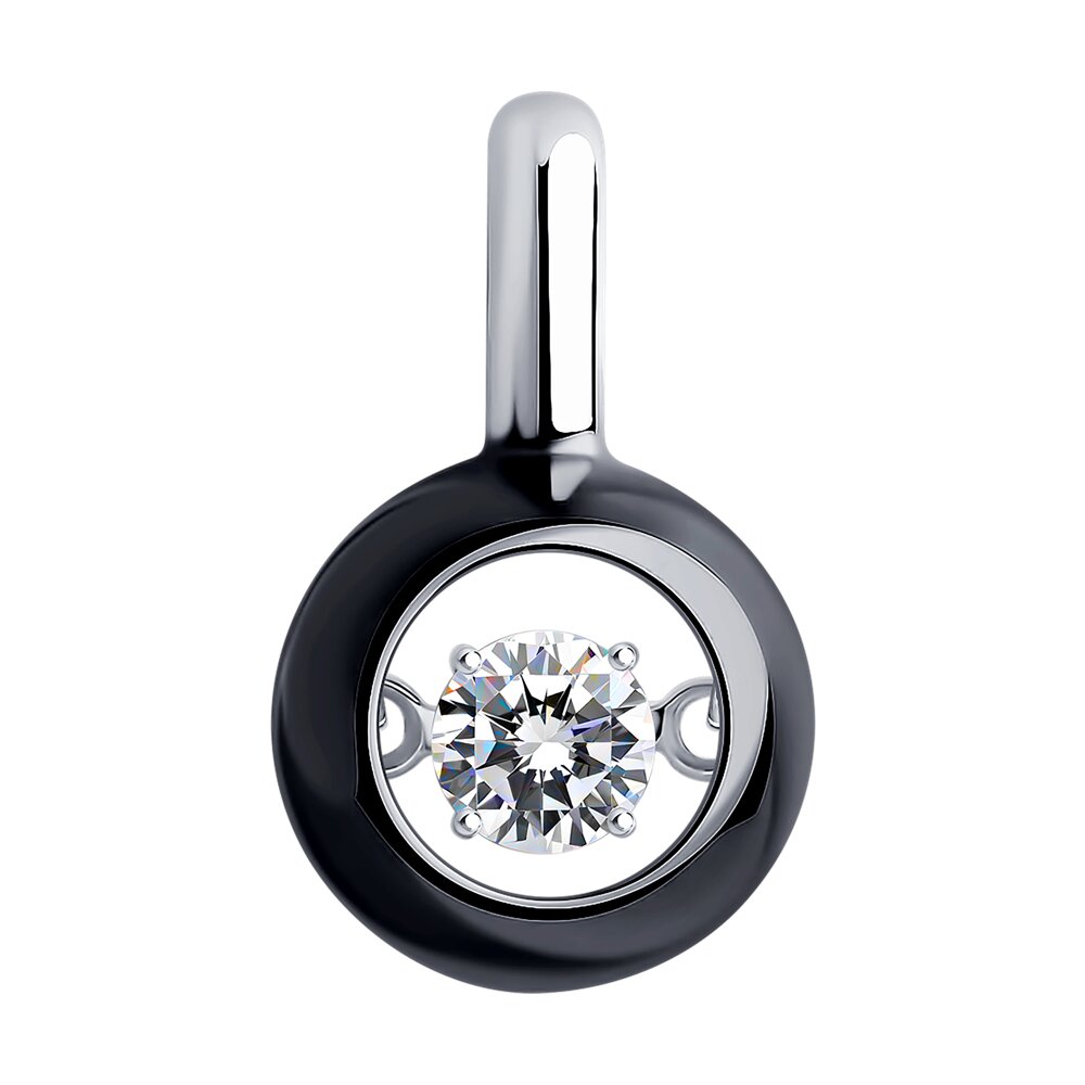 

Кулон из серебра Diamant 94-130-01735-1, фианит, 94-130-01735-1
