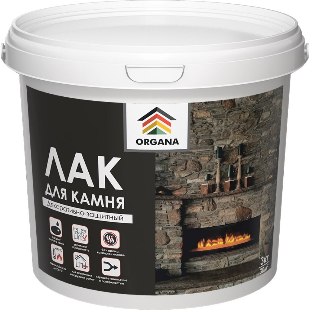 

Лак для камня Organa Stone Varnish 3 кг, матовый 106810