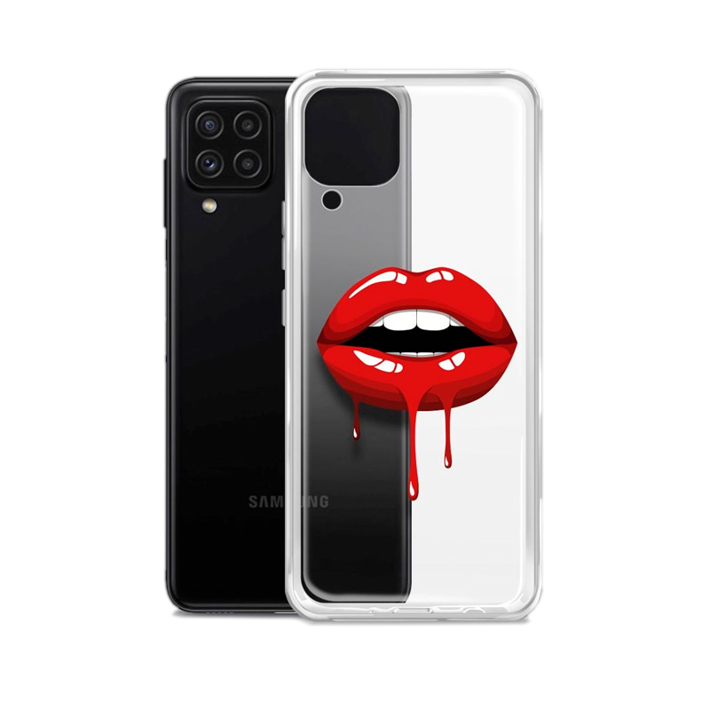 фото Чехол borasco artworks, для samsung galaxy a22/m22, прозрачный/рисунок (51407)