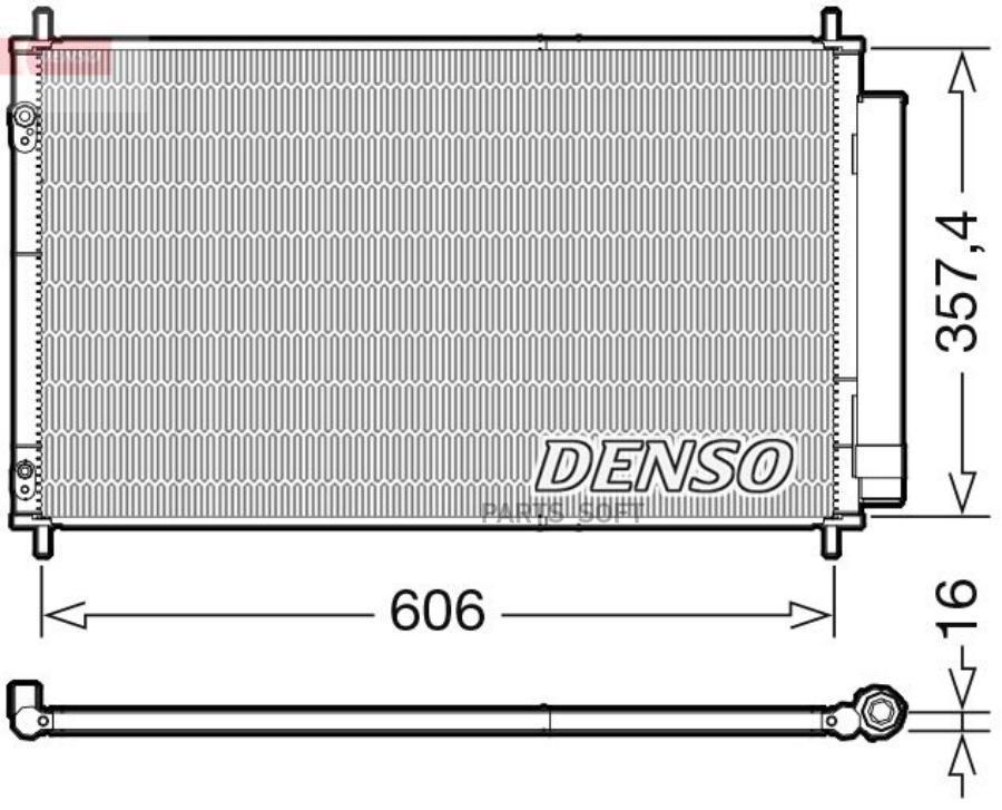 

DENSO DCN50058 Радиатор кондиционера () 1шт
