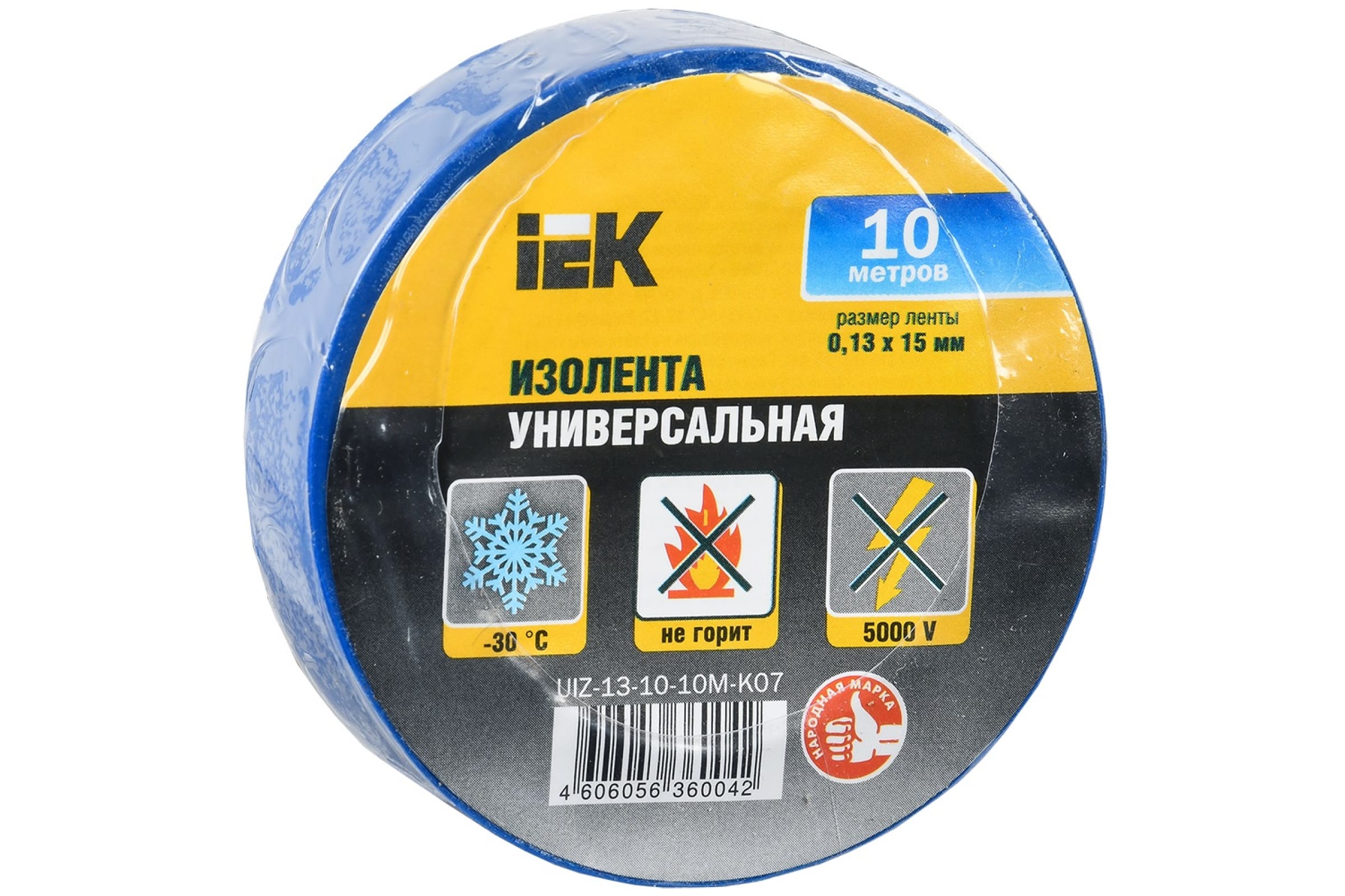 фото Изолента iek uiz-13-10-10m-k07