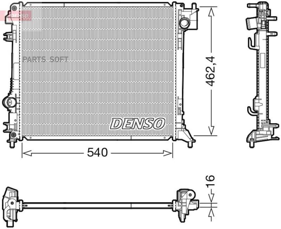 

DENSO DRM46062 Радиатор () 1шт
