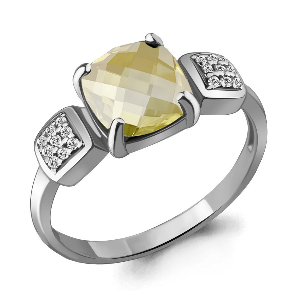 

Кольцо из серебра с кварцем р. 18 Aquamarine 6577311А_925_р, 6577311А_925_р