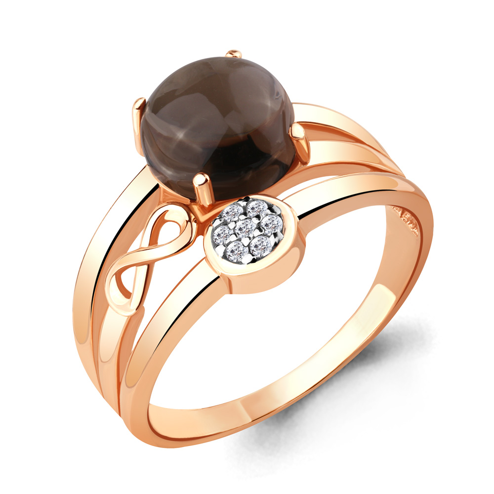 

Кольцо из серебра с кварцем р.  Aquamarine 6577501А_925_з, 6577501А_925_з