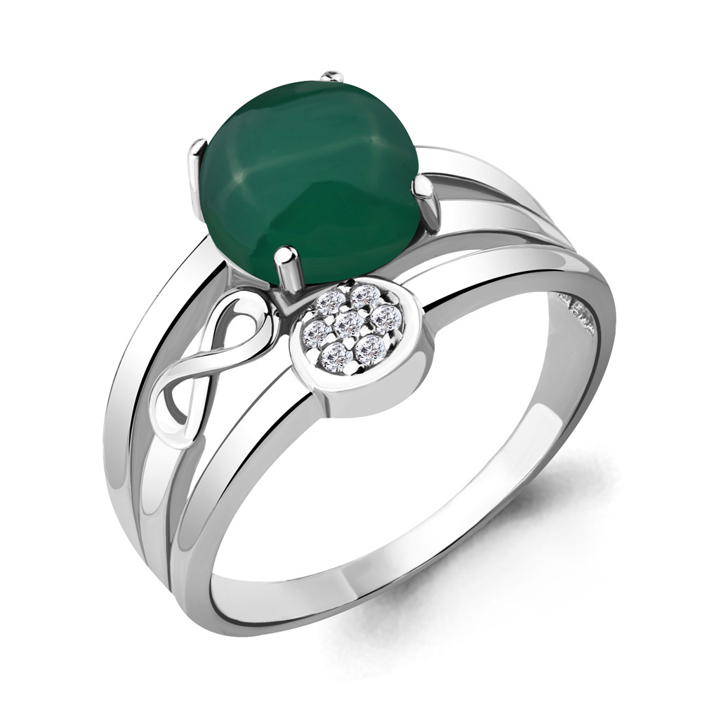

Кольцо из серебра с агатом р.  Aquamarine 6577509А_925_р, 6577509А_925_р