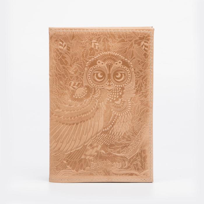 

Обложка для паспорта унисекс 6966425 бежевая, Бежевый, 6966425