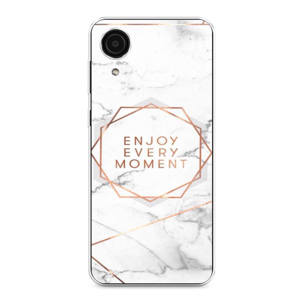фото Чехол awog "enjoy every moment мрамор" для samsung galaxy a03 core