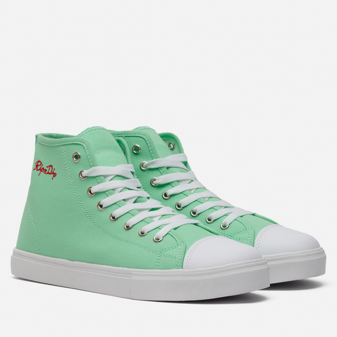 

Кеды унисекс Ripndip Nermal Portrait High Tops зеленые 44 EU, Nermal Portrait High Tops