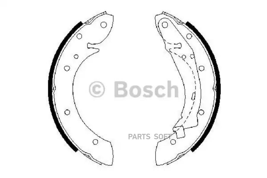 

Тормозные колодки Bosch барабанные 986487552