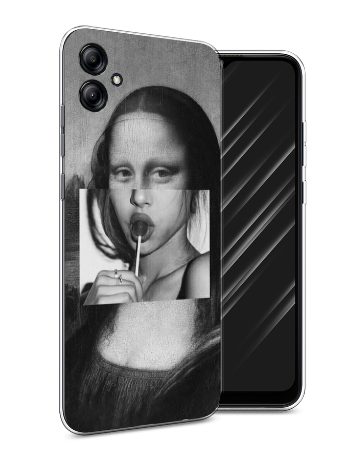 

Чехол Awog на Samsung Galaxy A04e "Mona Lisa sucking lollipop", Серый, 2107650-9