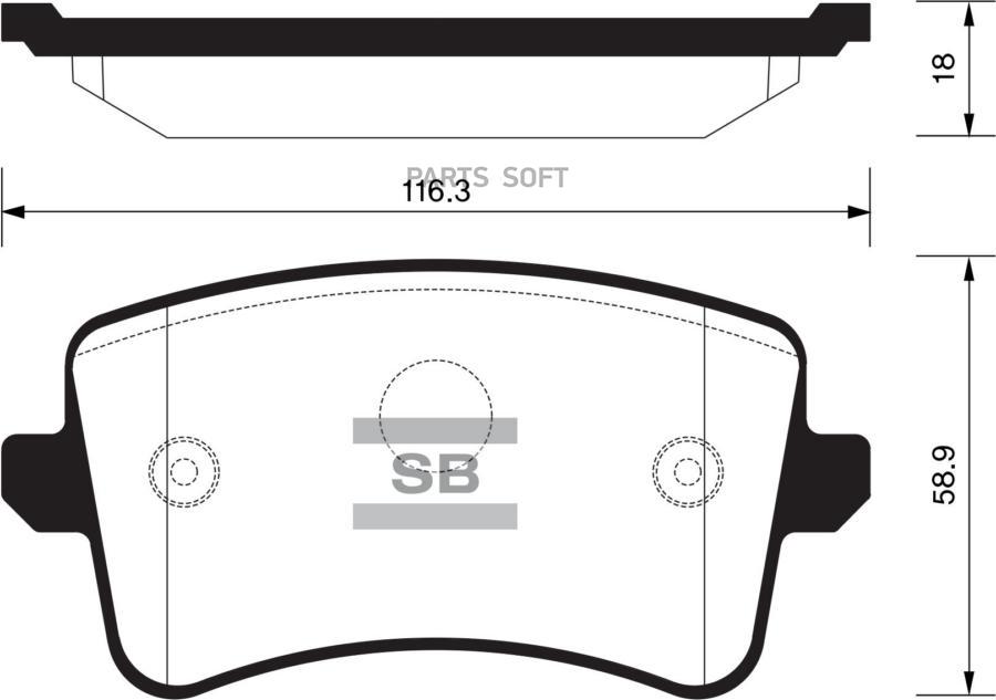 

Тормозные колодки Sangsin brake дисковые SP2146, SP2146