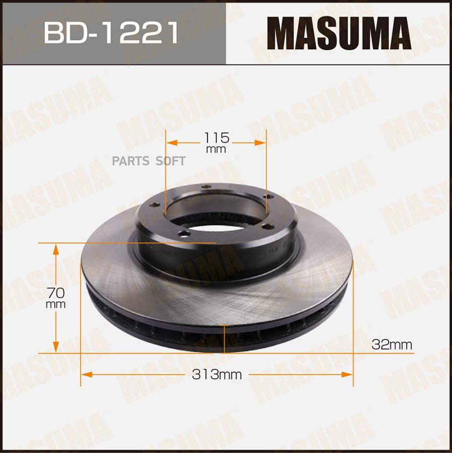 

Тормозной диск Masuma BD1221