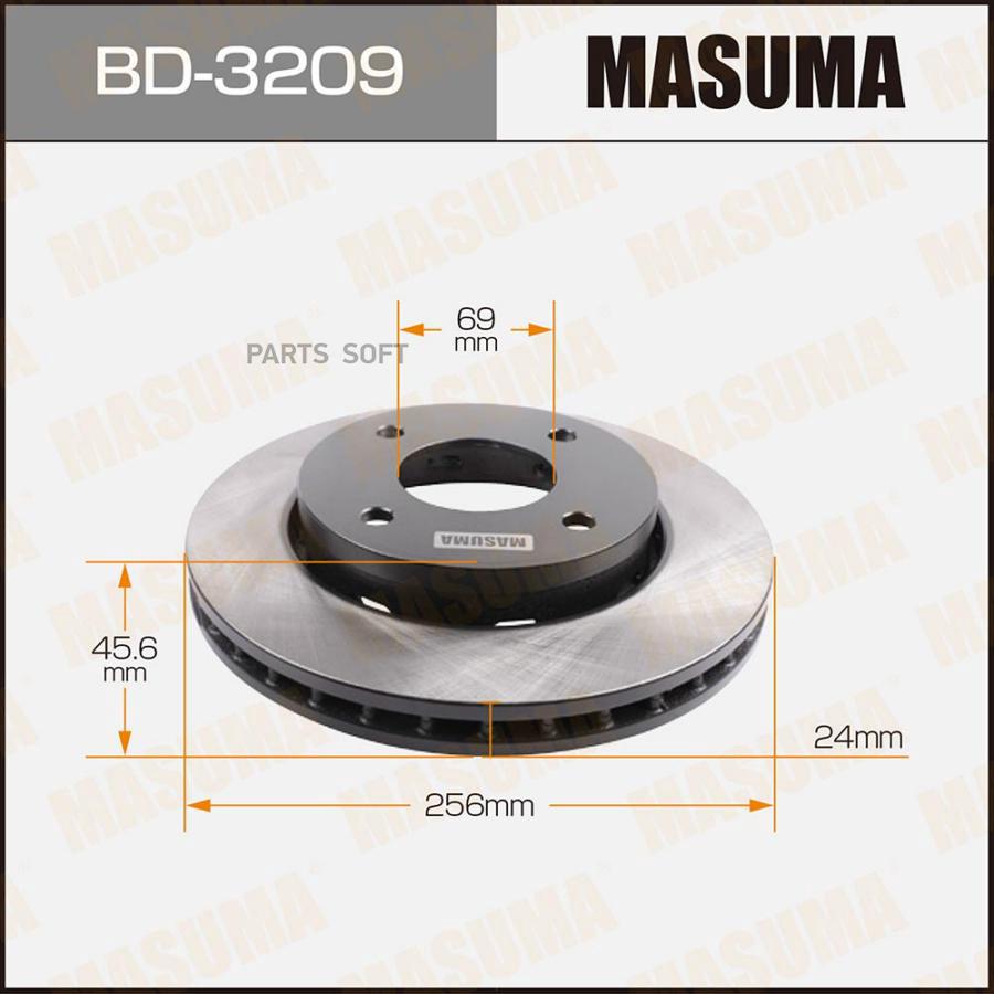 Тормозной диск Masuma BD3209