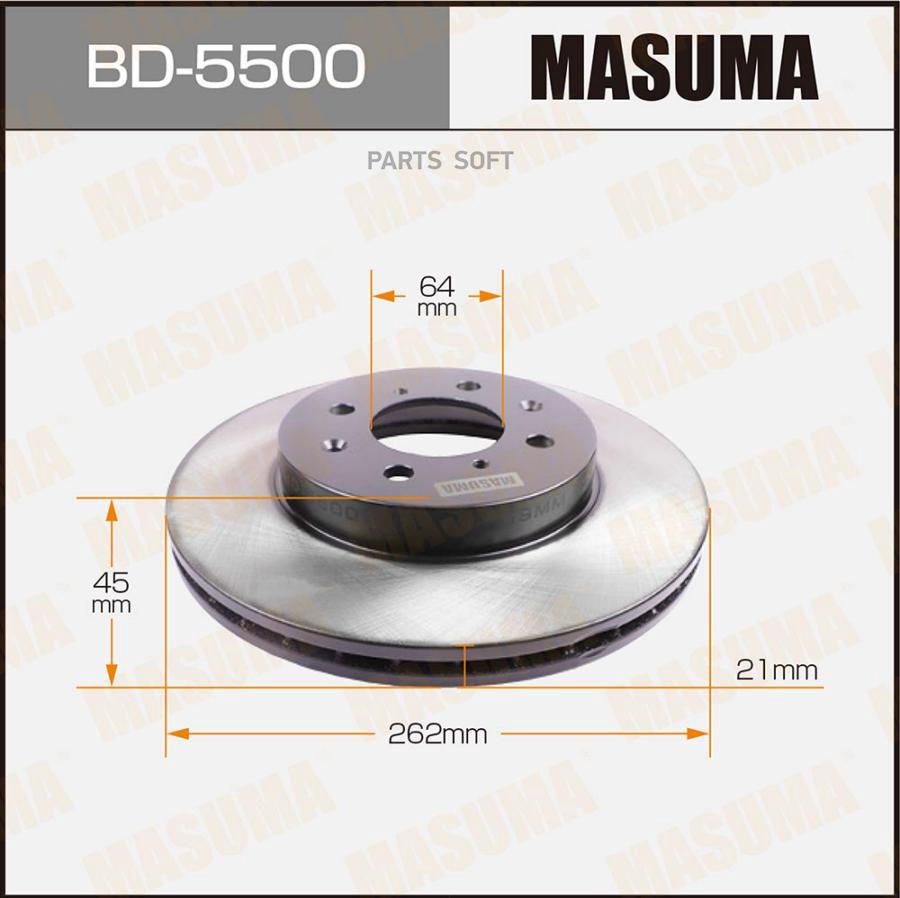 

Тормозной диск Masuma BD5500