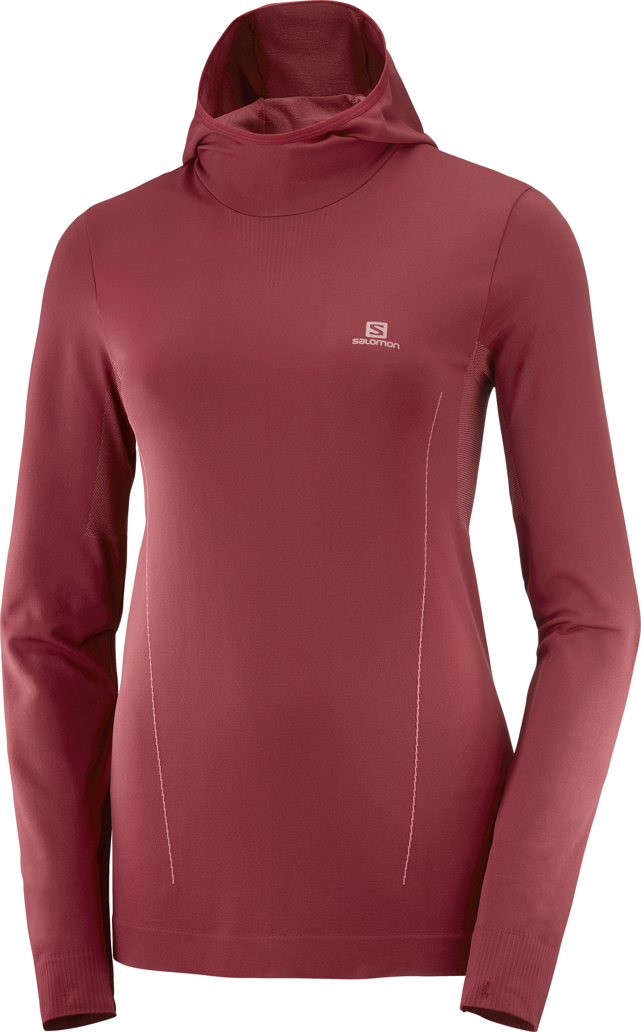 фото Толстовка женская salomon comet seamless hoody w коричневая m